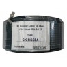 Cable coaxial rg-58U unifilar cobre rollo 100 metros negro