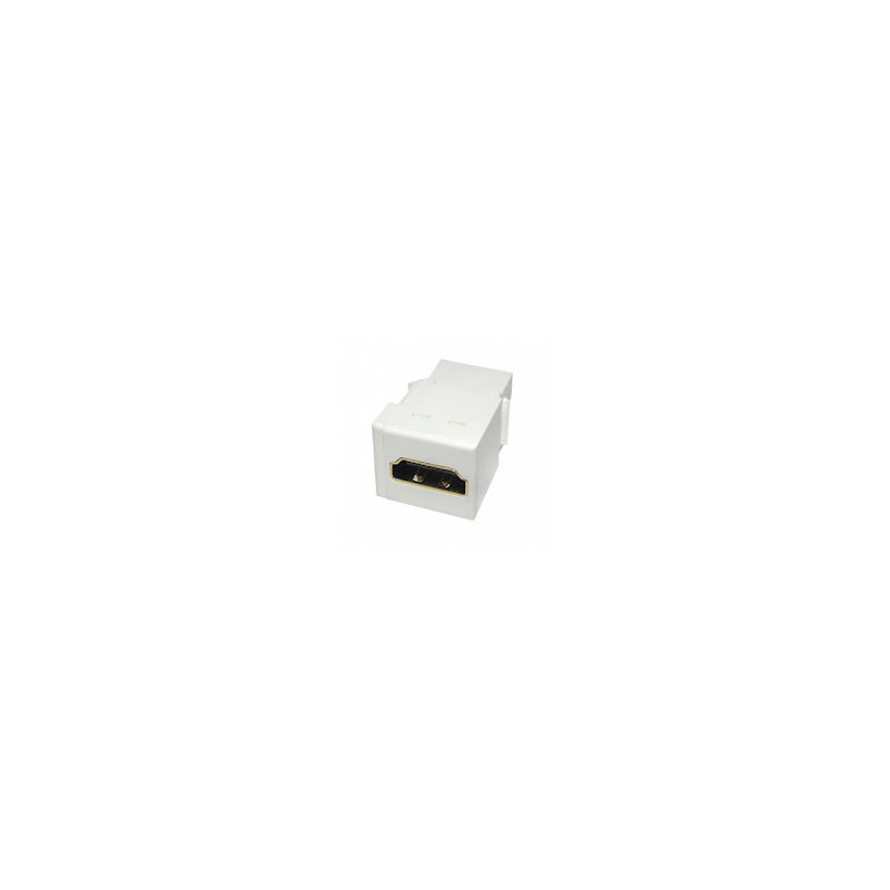 Modulo hdmi hembra a hembra blanco