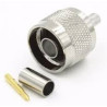 Conector N macho rg-58 punta dorada crimpeable