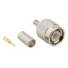 Conector tnc macho rg-58 crimpeable punta dorada